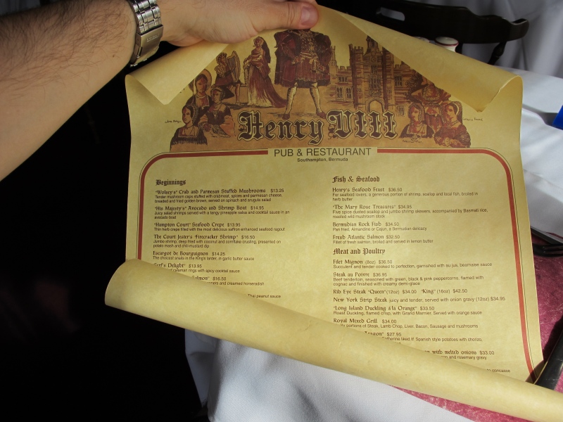 Day5 - 58 Henry VIII Resturant 19-Jan-2010